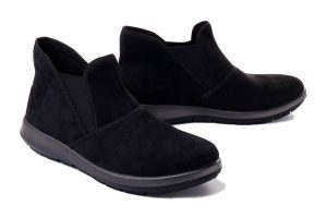 BEFADO DR ORTO CASUAL 156D 007 2 czarny, obuwie profilaktyczne damskie. Czarne botki Befado Dr Orto, bez wzorów, bez obcasa, bez zapięcia. Za 114,90 zł.