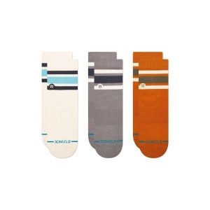 Skarpety Stance Boyd Quarter 3 Pack. Brązowe skarpetki Stance, bez wzorów. Za 135,99 zł.