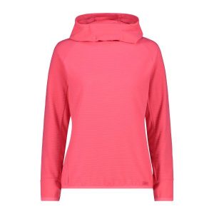 Bluza damska z kapturem CMP. Czerwone bluzy CMP, bez wzorów, z kapturem. W wyprzedaży za 283,40 zł.