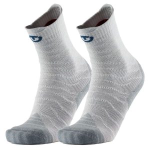 Skarpety trekkingowe kobieta Therm-ic Trekking Temperate Crew Lady dwuwarstwowa. Szare skarpetki THERM-IC, bez wzorów, z wełny. Za 145,00 zł.