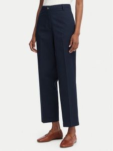 Tommy Hilfiger Chinosy WW0WW52817 Granatowy Slim Fit. Niebieskie chinosy TOMMY HILFIGER, bez wzorów, z syntetyku. Za 489,99 zł.