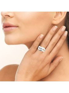 L'atelier précieux Srebrny pierścionek rozmiar: 54. Szare pierścionki l'Atelier precieux, srebrne. Za 208,99 zł.