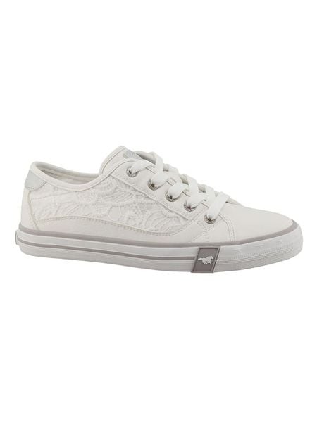 MUSTANG SHOES Sneakersy "Winona" w kolorze białym rozmiar: 37. Białe trampki MUSTANG SHOES, bez wzorów, bez zapięcia. Za 157,32 zł.
