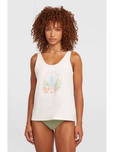 O'Neill Top w kolorze kremowym rozmiar: S. Brązowe topy O'Neill, s, bez wzorów, z bawełny, bez kołnierzyka, bez ramiączek. Za 74,63 zł.