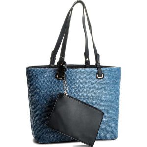 Torebka JENNY FAIRY - RH1031 Granatowy. Niebieskie shopper bag marki Jenny Fairy. Za 119,99 zł.