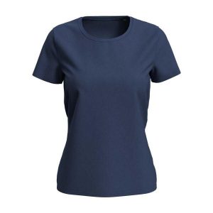 Damska Koszulka Lux. Niebieskie bluzki STEDMAN, bez wzorów, sportowe, bez kołnierzyka, bez ramiączek. Za 52,99 zł.