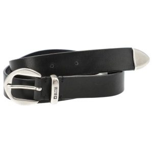Czarny Skórzany Damski Pasek Big Star. Czarne paski Big Star, bez wzorów, z jeansu, eleganckie. Za 139,00 zł.