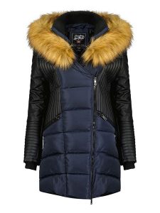 Canadian Peak Parka "Ausmoseak" w kolorze granatowym rozmiar: L. Niebieskie płaszcze Canadian Peak, l, bez wzorów, bez kaptura. Za 238,29 zł.
