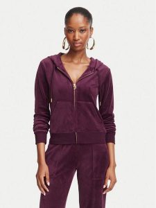 Juicy Couture Bluza Robertson JCAP176G Fioletowy Slim Fit. Fioletowe bluzy Juicy Couture, s, bez wzorów, z syntetyku, bez kaptura. Za 362,99 zł.