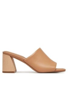 Aldo Klapki Meshka 13768256 Beżowy. Brązowe klapki ALDO, bez wzorów, ze skóry, bez obcasa. Za 339,99 zł.