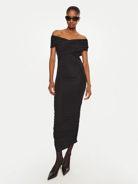 DAY BIRGER ÉT MIKKELSEN Sukienka koktajlowa Margot DAY100388 Czarny Slim Fit. Czarne kombinezony DAY Birger et Mikkelsen, xs, bez wzorów, z wiskozy, wizytowe, bez kołnierzyka, bez ramiączek. Za 369,99 zł.