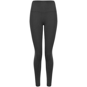 Legginsy Damskie Z Wysokimi Stanami Core. Brązowe legginsy TOMBO, bez wzorów, z podwyższonym stanem. Za 151,99 zł.