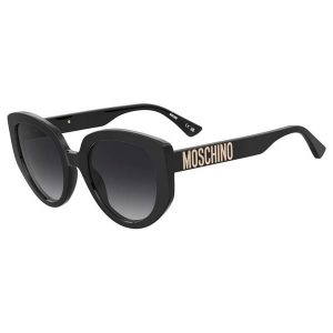 Okulary przeciwsłoneczne MOSCHINO MOS173/S 807 dla kobiet, rozmiar 53 mm. Czarne okulary przeciwsłoneczne MOSCHINO. Za 793,55 zł.