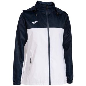 Kurtka tenisowa damska Joma Montreal Raincoat. Białe kurtki JOMA, m, bez wzorów, z kapturem. Za 129,99 zł.