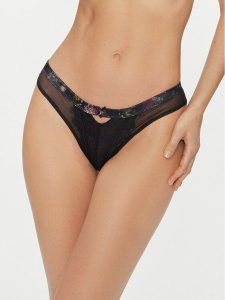 Hunkemöller Figi brazylijskie Amelie Hl Brazilian R 203518 Czarny. Czarne figi Hunkemöller, bez wzorów, z syntetyku. Za 79,99 zł.