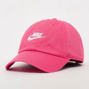 Czapka z daszkiem Nike Club Futura Wash Pink/Sail - FB5368-629. Czerwone czapki Nike, bez wzorów. Za 113,85 zł.