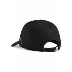 Czapka z daszkiem AC Milan Essentials PUMA Black For All Time Red. Czarne czapki Puma, bez wzorów, sportowe. Za 99,00 zł.