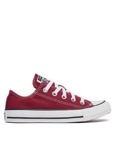 Converse Trampki Chuck Taylor All Star Ox M9691C Bordowy. Czerwone trampki Converse, bez wzorów, z materiału, bez zapięcia. Za 259,99 zł.