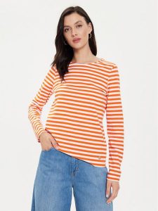 Tamaris Apparel Bluzka Asolo TAW0602 Pomarańczowy Regular Fit. Brązowe bluzki Tamaris Apparel, xs, bez wzorów, z bawełny, bez kołnierzyka, bez ramiączek. Za 129,99 zł.