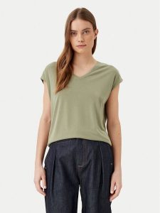 Vila T-Shirt Modala 14074847 Zielony Regular Fit. Zielone t-shirty Vila, s, bez wzorów, z syntetyku, bez kołnierzyka, bez ramiączek. Za 99,99 zł.
