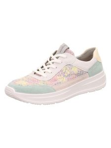 Legero Skórzane sneakersy "Sprinter" w kolorze zielonym ze wzorem rozmiar: 39. Zielone trampki Legero, bez wzorów, z materiału, bez zapięcia. Za 245,96 zł.