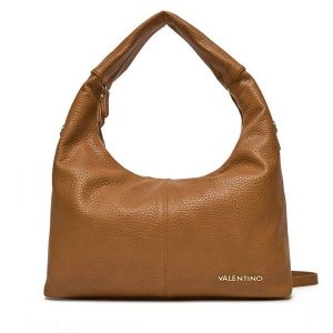 Torebka Valentino. Brązowe shopper bag Valentino, bez wzorów, bez dodatków. Za 419,99 zł.