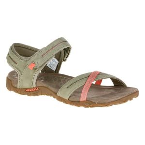 Sandały turystyczne damskie Merrell Terran Cross. Buty trekkingowe Merrell, z kauczuku, bez zapięcia. Za 349,99 zł.