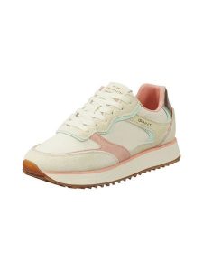 GANT Footwear Skórzane sneakersy "Bevinda" w kolorze beżowym rozmiar: 38. Brązowe trampki GANT Footwear, bez wzorów, z materiału, bez zapięcia. Za 372,95 zł.
