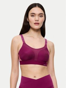 Triumph Biustonosz sportowy Triaction Extreme Lite 10163839 Bordowy. Czerwone biustonosze sportowe Triumph, bez wzorów, z syntetyku. Za 168,00 zł.