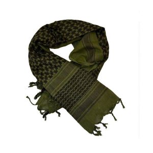 Chusta bandana arafatka. Białe apaszki i chusty TEXAR, bez wzorów. Za 27,99 zł.