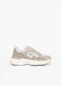 Sneakersy Kangaroos na grubej podeszwie, z pianką memory. Szare buty sportowe bonprix, bez wzorów, bez zapięcia. Za 189,99 zł.