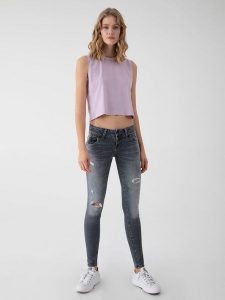 LTB Dżinsy "Aspen" - Slim fit - w kolorze szarym rozmiar: W30/L32. Szare jeansy LTB, z aplikacjami. Za 114,17 zł.