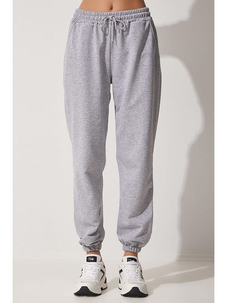 Happiness Istanbul Spodnie dresowe w kolorze jasnoszarym rozmiar: 36. Szare spodnie dresowe Happiness Istanbul, bez wzorów, z dresówki. Za 60,99 zł.