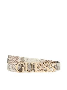 Guess Pasek Damski BW9258 P5320 Szary. Szare paski Guess, z aplikacjami, ze skóry. Za 149,99 zł.