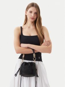 LOVE MOSCHINO Torebka JC4220PP0OKA0000 Czarny. Czarne torebki klasyczne LOVE MOSCHINO, bez wzorów, ze skóry, bez dodatków. Za 610,99 zł.