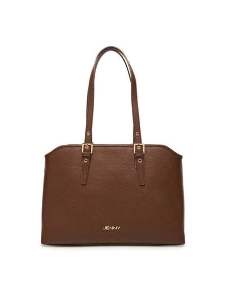 JENNY Torebka C-JEN-L-012-08 Brązowy. Brązowe torebki klasyczne Jenny, bez wzorów, z materiału, bez dodatków. Za 159,99 zł.