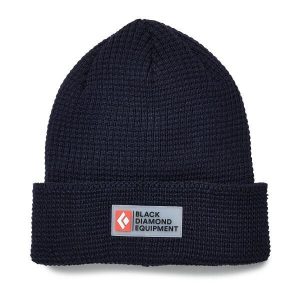 Czapka zimowa unisex Black Diamond Double Waffle Beanie. Czarne czapki Black Diamond, bez wzorów, sportowe. Za 114,99 zł.
