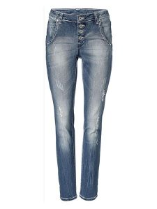 Heine Dżinsy - Regular fit - w kolorze niebieskim rozmiar: 42. Niebieskie jeansy Heine, bez wzorów. Za 145,94 zł.