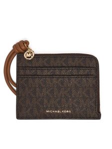 MICHAEL Michael Kors Bilonówka Jet Set 32S6GJ6W0B Brązowy. Brązowe portfele MICHAEL Michael Kors, bez wzorów, ze skóry. Za 339,99 zł.