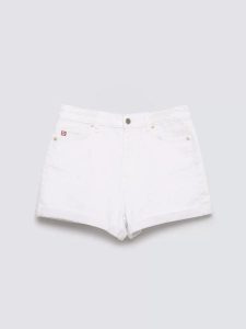 Szorty damskie jeansowe białe Ayako 815. Białe szorty Big Star, bez wzorów, z denimu, klasyczne, z podwyższonym stanem. Za 139,99 zł.