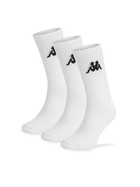 Kappa Skarpety długie Z4448_AW24 (3-PACK) Biały. Białe skarpetki Kappa, bez wzorów, z bawełny. Za 34,99 zł.