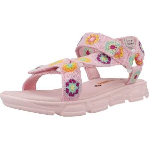 Sandały PABLOSKY 986170P Rose. Czerwone buty trekkingowe PABLOSKY, bez wzorów, z tkaniny, bez obcasa, bez zapięcia. Za 180,99 zł.