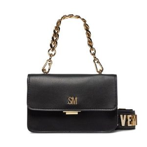 Torebka Steve Madden. Czarne listonoszki Steve Madden, bez wzorów, bez dodatków. Za 449,99 zł.