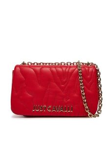 Just Cavalli Torebka 78RA4BE4 ZSB23 Czerwony. Czerwone torebki klasyczne Just Cavalli, bez wzorów, ze skóry, bez dodatków. Za 439,99 zł.