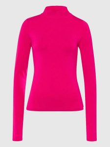 Les Lunes Koszulka "Noraa" w kolorze różowym rozmiar: XXS. Różowe bluzki Les Lunes, xxs, bez wzorów, bez kołnierzyka, bez ramiączek. Za 126,99 zł.