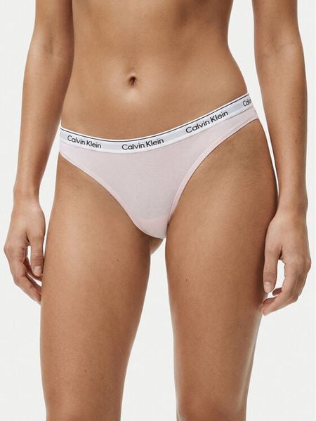 Calvin Klein Underwear Stringi 000QD5043E Kolorowy. Stringi Calvin Klein Underwear, bez wzorów, z bawełny. Za 79,99 zł.