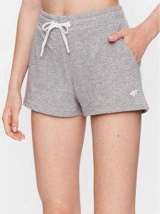 4F Szorty sportowe 4FSS23TSHOF175 Szary Regular Fit. Szare spodenki sportowe 4f, l, bez wzorów, z bawełny. Za 49,99 zł.