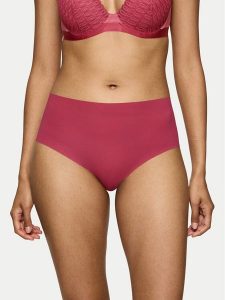 Triumph Figi klasyczne z wysokim stanem Pretty 10222227 Czerwony. Czerwone figi Triumph, bez wzorów, z syntetyku. Za 35,00 zł.