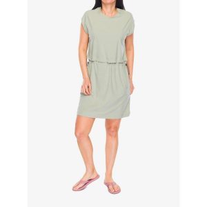 Sukienka sportowa Columbia Boundless Beauty Dress II. Zielone sukienki Columbia, s, bez wzorów, sportowe, bez kołnierzyka, bez ramiączek, sportowe. Za 198,99 zł.