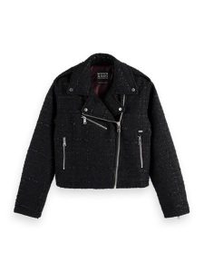 Scotch & Soda Kurtka przejściowa w kolorze czarnym rozmiar: M. Czarne kurtki Scotch & Soda, m, bez wzorów, bez kaptura. Za 307,46 zł.